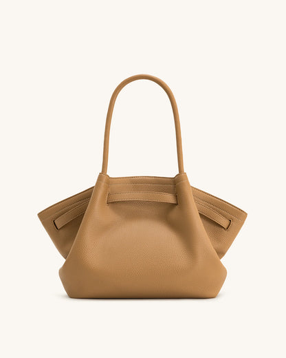 YARI Structured Tote Bag – Camel