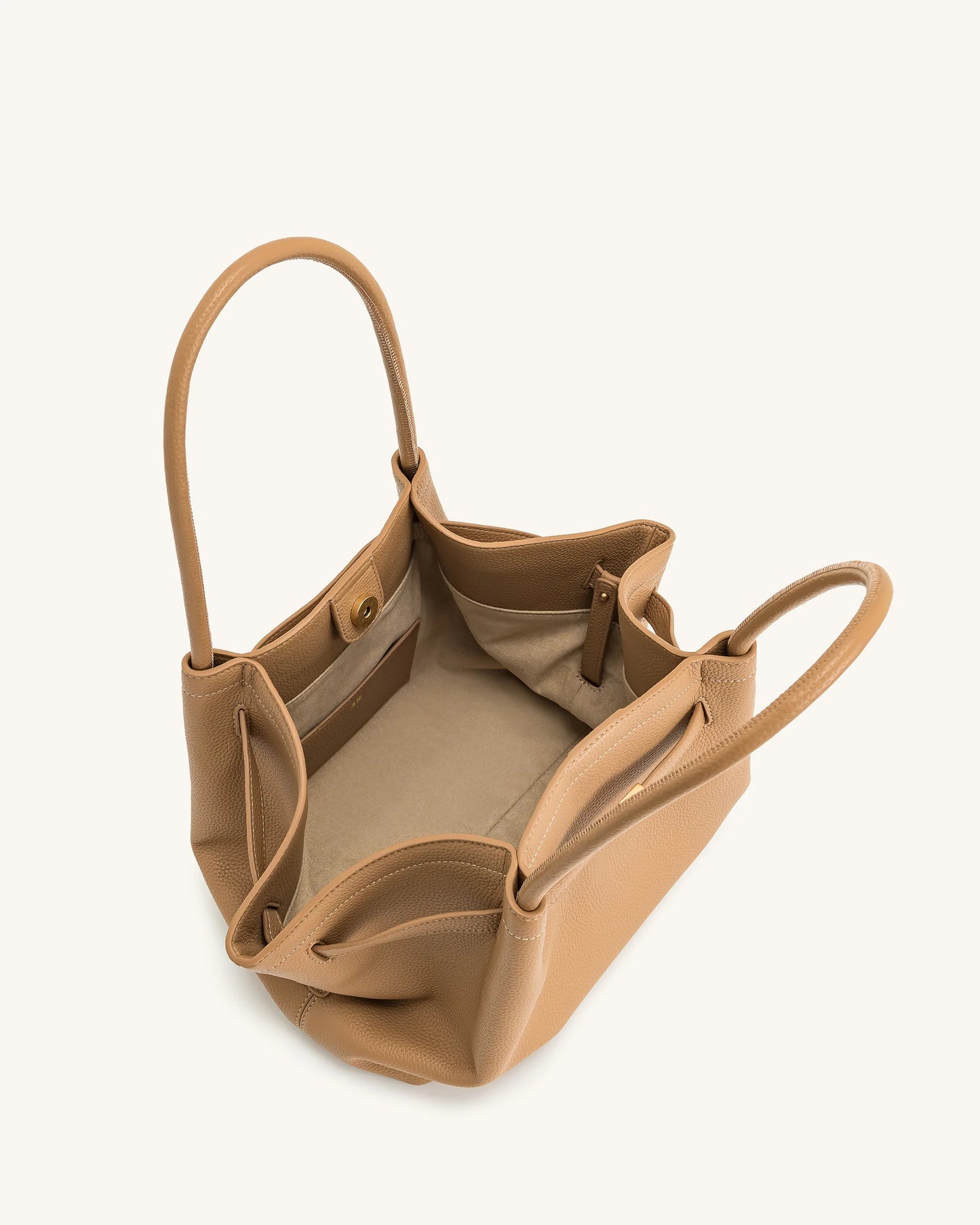 YARI Structured Tote Bag – Camel