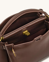YARI Classic Top-Handle Bag – Chocolate Brown