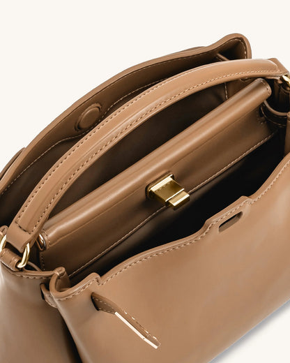 YARI Classic Top-Handle Bag – Camel