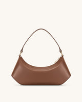 Brown Vegan Leather Sling Bag