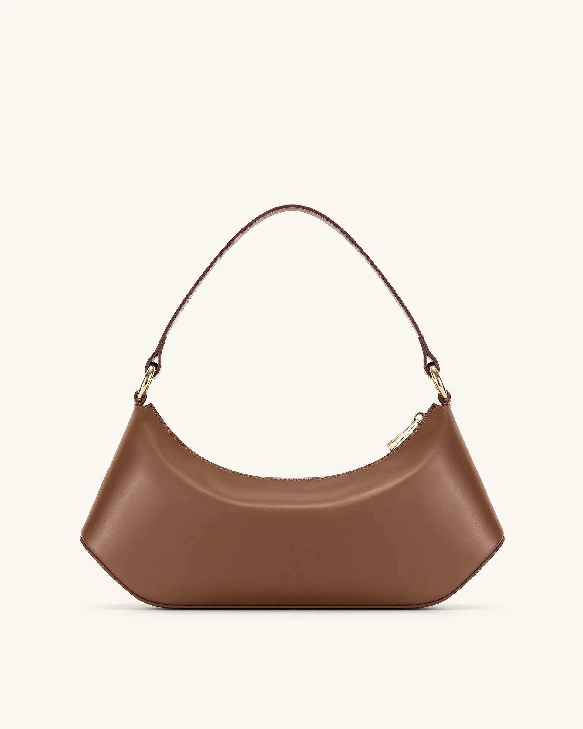 Brown Vegan Leather Sling Bag