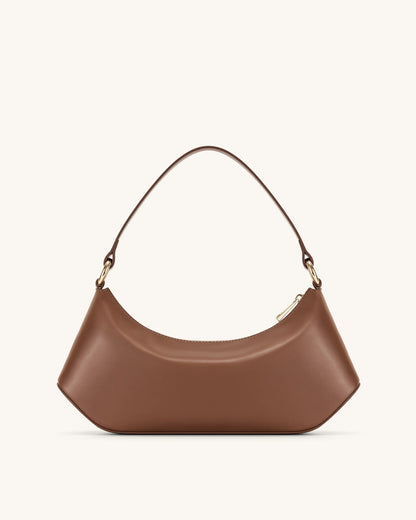 Brown Vegan Leather Sling Bag