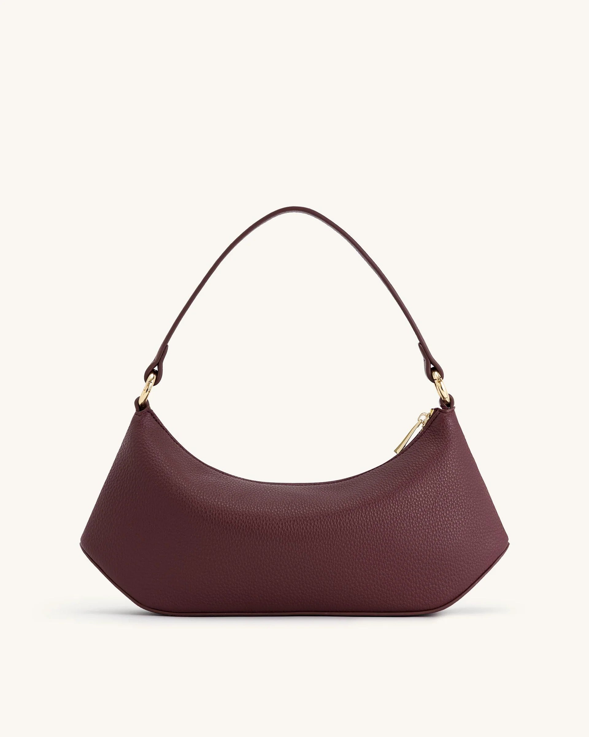 YARI Burgundy Vegan Leather Shoulder Bag