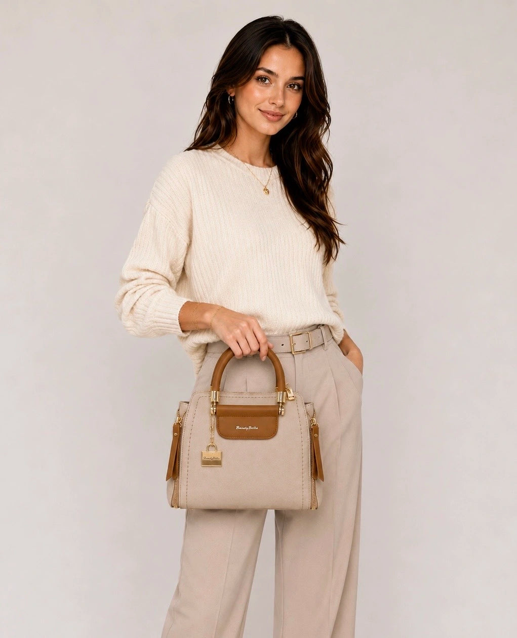 Luxury Designer Tote with Shoulder Strap & Lock Charm            4.7/5 ⭐⭐⭐⭐⭐ (968 reviews)