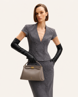 YARI Mini Top-Handle Bag – Taupe