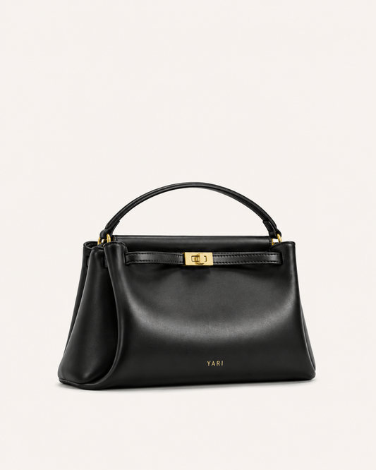 YARI Classic Top-Handle Bag – Black