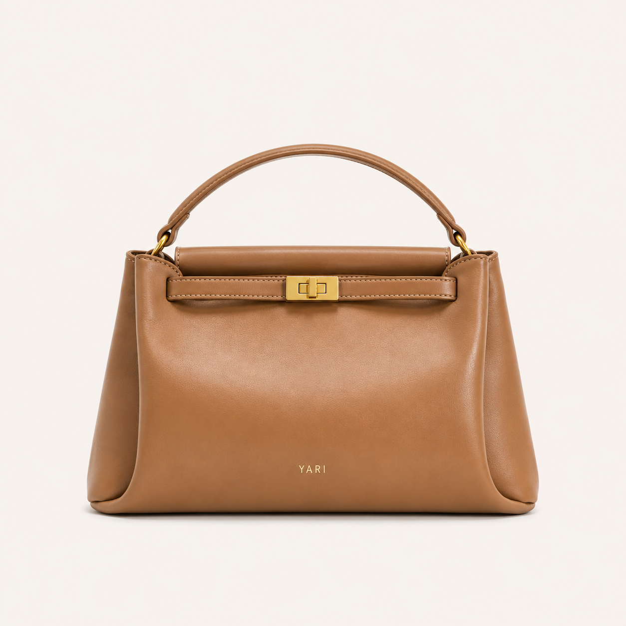 YARI Classic Top-Handle Bag – Camel