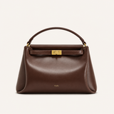 YARI Classic Top-Handle Bag – Chocolate Brown