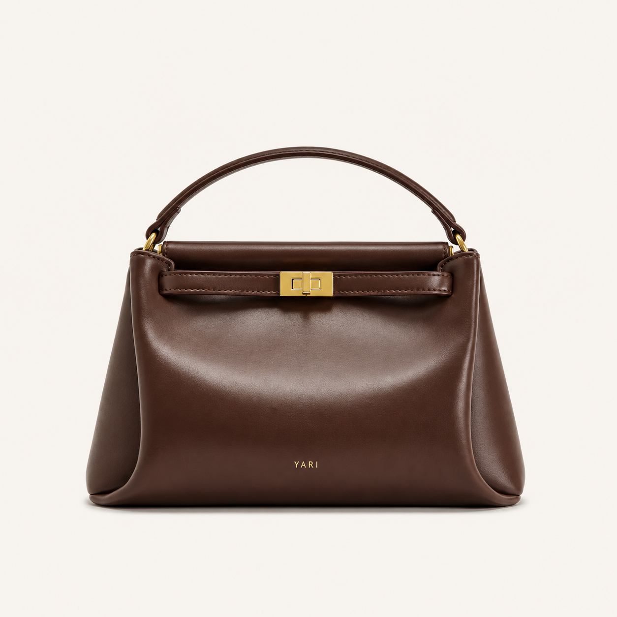 YARI Classic Top-Handle Bag – Chocolate Brown