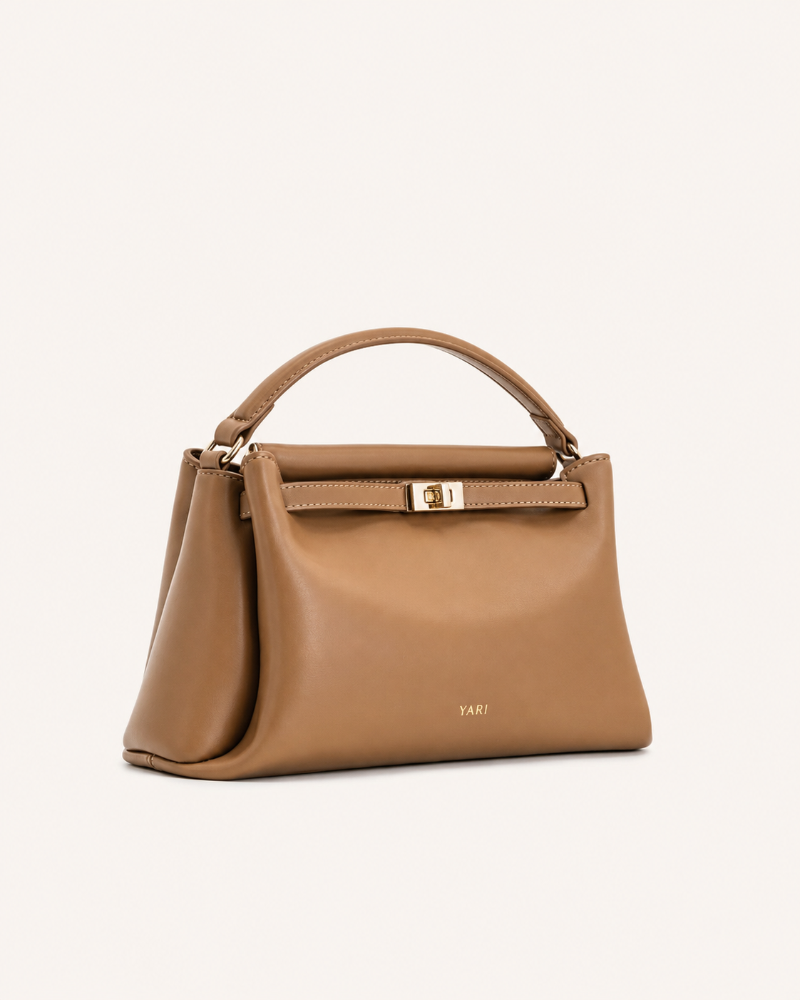 YARI Classic Top-Handle Bag – Camel