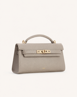 YARI Kelly Boxy Top-Handle Bag – Stone Grey