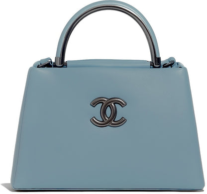 Blue Genuine Leather Messenger Bag For Women