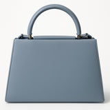 Blue Genuine Leather Messenger Bag For Women