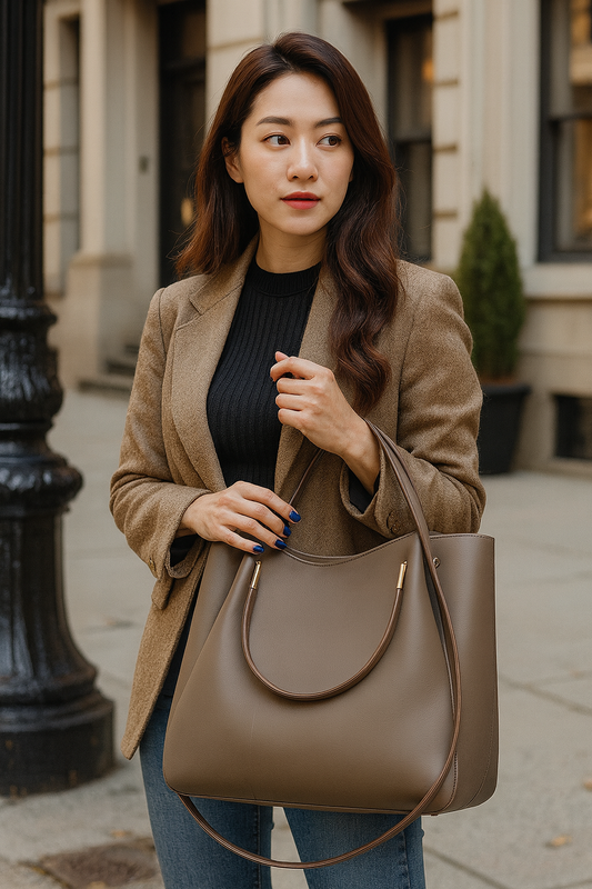 Premium Minimalist Faux Leather Hobo Bag with Dual Shoulder Straps & Spacious Compartment – Elegant Everyday Hobobag for Women   4.6/5 ⭐⭐⭐⭐⭐ (2231 reviews)