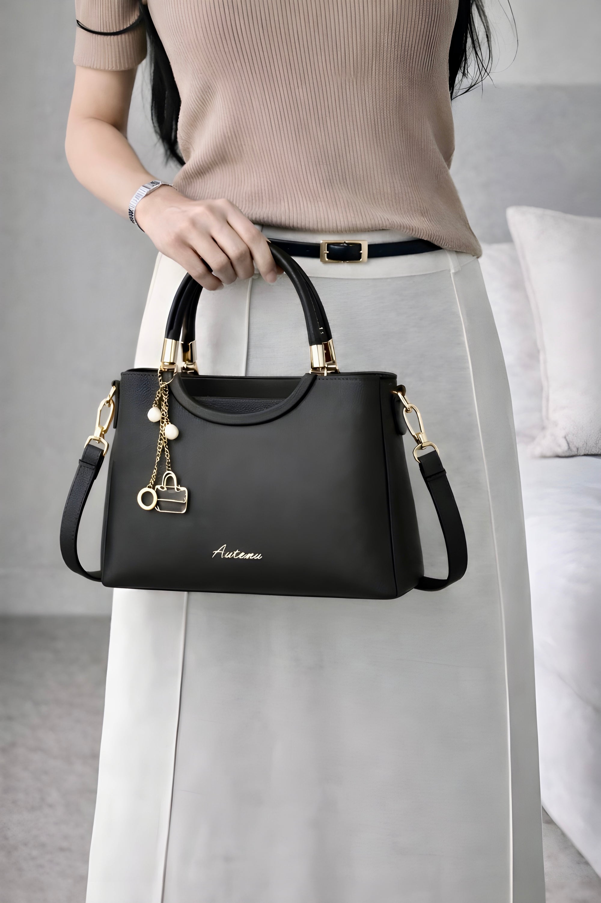 YARI Elegance Charm Top-Handle Satchel