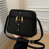 Black Genuine Leather Sling Bag For Women