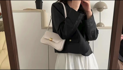 Olive Green Vegan Leather Knot Handle Hand Bag