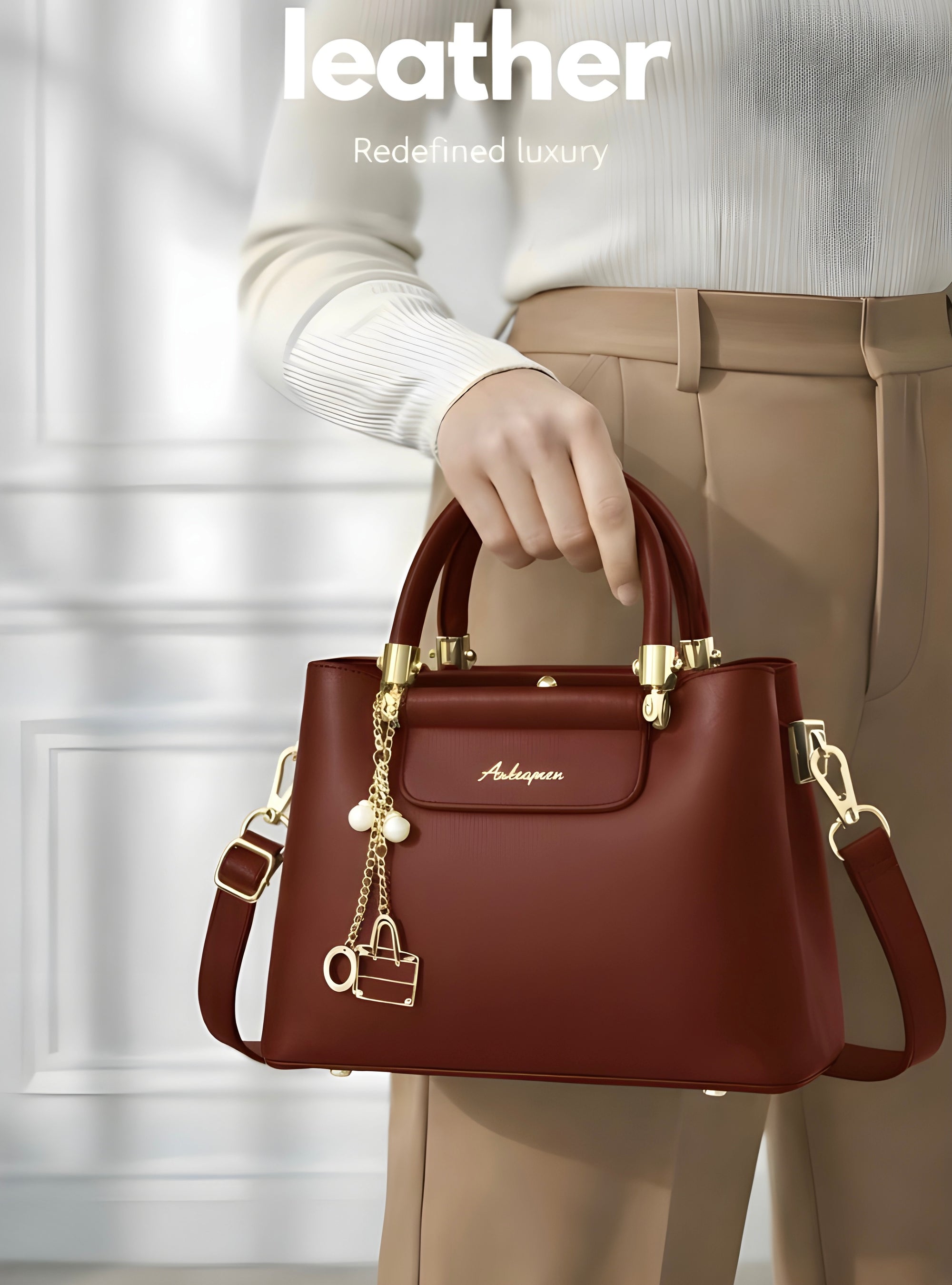 YARI Luxe Charm Structured Handbag