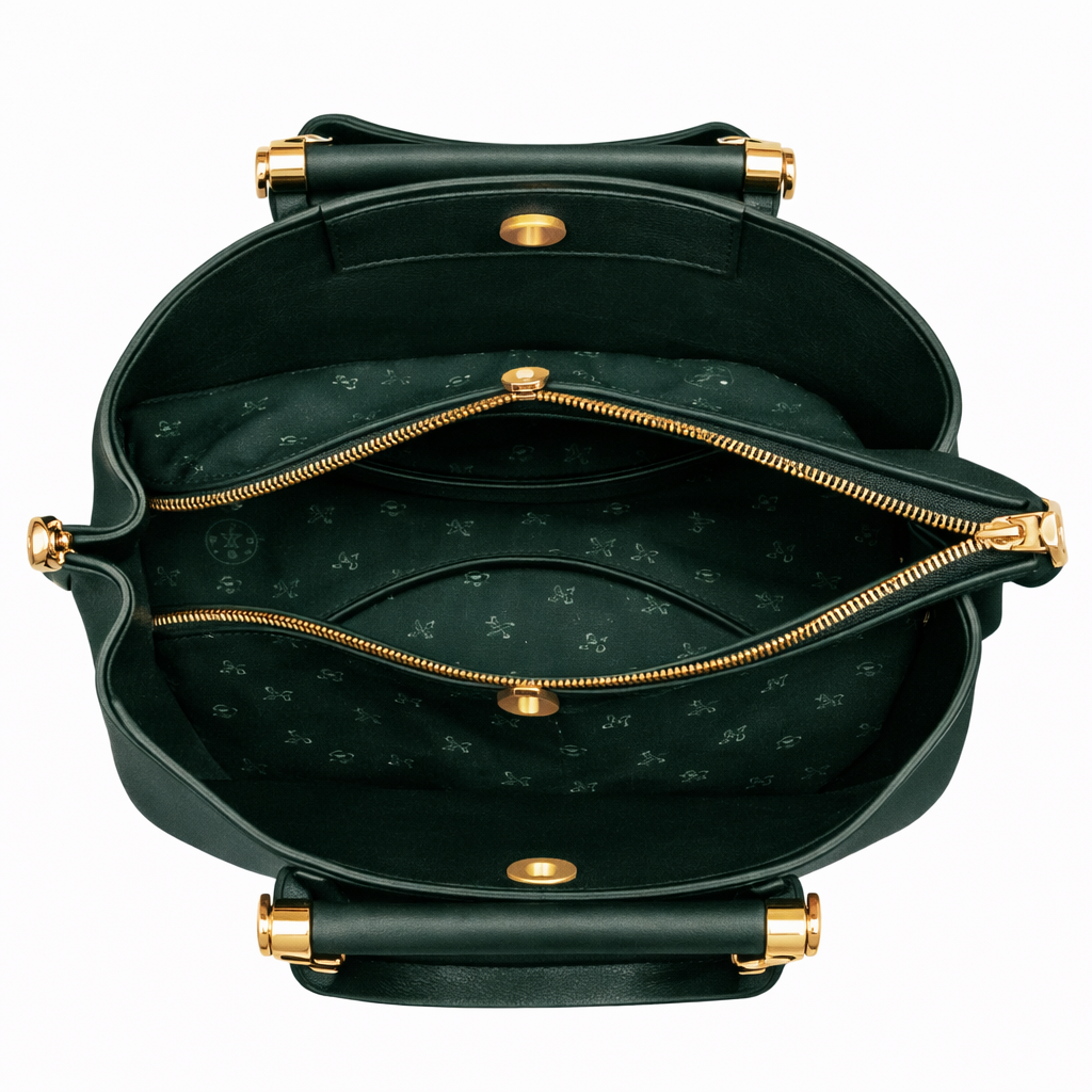 YARI Emerald Grace Structured Handbag
