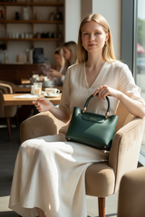 YARI Emerald Grace Structured Handbag